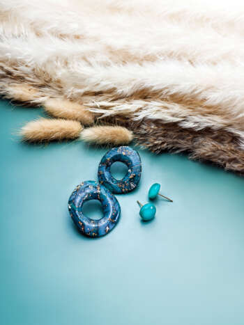 Mystique Moss Donut Statement Stud Set