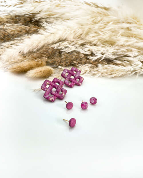 Mulberry Marble Signature Medium Studs Pack - Image 3