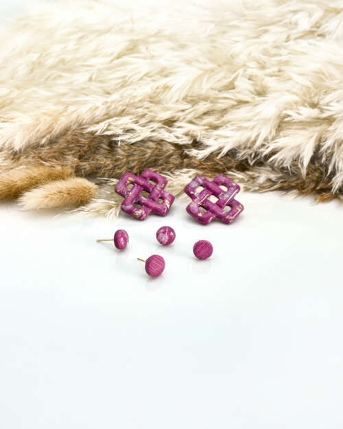 Mulberry Marble Signature Medium Studs Pack - Image 4