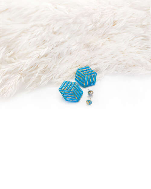 Exotic Deep Sky Statement Studs Set - Image 4