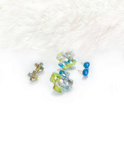 Exotic Marble Small Studs Pack